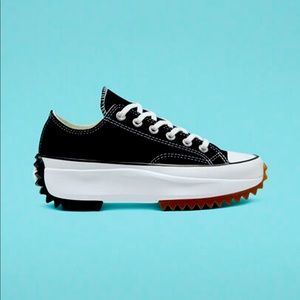 Converse Run Star Hike Low 'Black Gum' Unisex Platform Sneakers New in Box